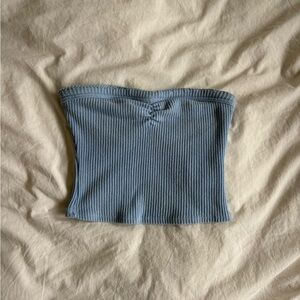 Urban Outfitters Light Blue Ribbed Top